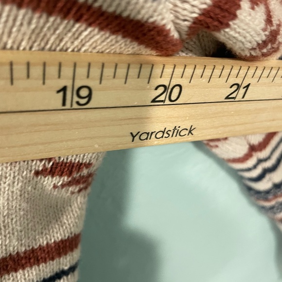 American Rag Mens Size S Brown Aztec Southwestern Print Pullover Sweater Western - Picture 6 of 7